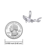 Graceful Guardian Sterling Silver Shark Pendant by Peter Stone TPD6225