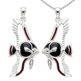 Pinnate Batfish Sterling Silver Pendant with Enamel TPD6235