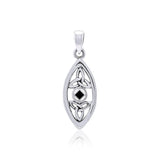 NA Recovery With Trinity Knot Sterling Silver Pendant TPD6238