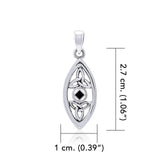 NA Recovery With Trinity Knot Silver Pendant TPD6238 - Wholesale Jewelry