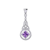 The Celtic NA Recovery Sterling Silver Pendant with Gemstone TPD6241