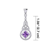 The Celtic NA Recovery Pendant with Gemstone TPD6241 - Wholesale Jewelry