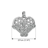 Cari Buziak Celtic Heart Silver Pendant TPD635