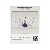 Peter Stone Identity Butterfly Sterling Silver Pendant with Gemstone TPD6428