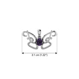 Peter Stone Identity Butterfly Sterling Silver Pendant with Gemstone TPD6428