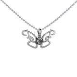 Peter Stone Identity Butterfly Sterling Silver Pendant with Gemstone TPD6428