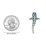 Whale Shark with Gems Sterling Silver Pendant TPD6434