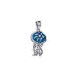 Jellyfish Sterling Silver Pendant TPD6436