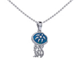 Jellyfish Sterling Silver Pendant TPD6436