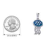 Jellyfish Sterling Silver Pendant TPD6436