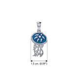 Jellyfish Sterling Silver Pendant TPD6436