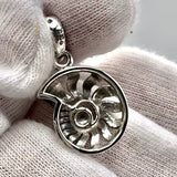 DiveSilver Nautilus Sterling Silver Pendant TPD6437