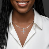 Colgante de plata con forma de corazón celta en forma de cruz y símbolo de la paz TPD6478