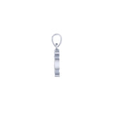 Harm None with Peace Symbols and Crescent Moon Sterling Silver Pendant TPD6457
