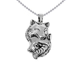 Wolf Soulmates Sterling Silver Pendant TPD6467 by TPD6467