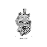 Wolf Soulmates Sterling Silver Pendant TPD6467 by TPD6467
