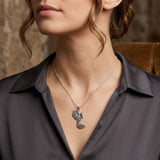 Phoenix With Trinity Sterling Silver Pendant with Chakra Gemstone TPD6475 by TPD6475