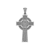 Double Size Celtic Knot Cross Sterling Silver Pendant TPD6480