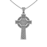 Double Size Celtic Knot Cross Sterling Silver Pendant TPD6480