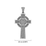 Double Size Celtic Knot Cross Sterling Silver Pendant TPD6480