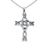 Celtic Knotwork Cross Sterling Silver Pendant TPD6485 by TPD6485