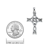 Celtic Knotwork Cross Sterling Silver Pendant TPD6485 by TPD6485