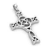 Celtic Knotwork Cross Sterling Silver Pendant TPD6485 by TPD6485