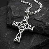 Celtic Knotwork Cross Sterling Silver Pendant TPD6485 by TPD6485