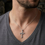 Celtic Cross with Trinity Knot Sterling Silver Pendant TPD6487 by TPD6487