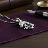 Celtic Horse with Marquise Gemstone Sterling Silver Pendant TPD6489