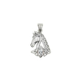 Celtic Horse with Marquise Gemstone Sterling Silver Pendant TPD6489