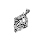 Celtic Trinity With Horse and Horseshoe Sterling Silver Pendant TPD6492