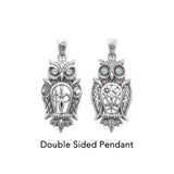 Owl of Athena Tree of Life with Gemstone Sterling Silver Pendant TPD6496