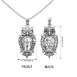 Owl of Athena Tree of Life with Gemstone Sterling Silver Pendant TPD6496