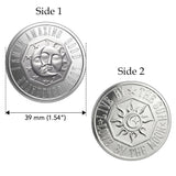 Sun and Moon Good Luck Generator Ounce .999 Silver Empower Coin TPD6499