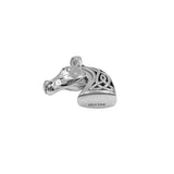 Celtic Three-Dimensional Horse Head Sterling Silver Pendant TPD6508