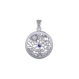 Tree of Life ~ Sterling Silver Pendant with Birthstone TPD6572