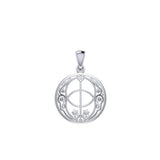 Chalice Well Sterling Silver Pendant TPD6613 by TPD6613
