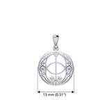 Chalice Well Sterling Silver Pendant TPD6613 by TPD6613