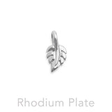 Leaf Sterling Silver Slider Pendant TPD6619