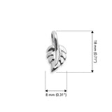 Leaf Sterling Silver Slider Pendant TPD6619