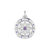 Wander through my compass ~ Sterling Silver Pendant and Gemstone TPD683 by TPD683