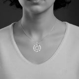 Wander through my compass ~ Sterling Silver Pendant and Gemstone TPD683 by TPD683