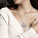 Wander through my compass ~ Sterling Silver Pendant and Gemstone TPD683