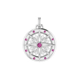 Wander through my compass ~ Sterling Silver Pendant and Gemstone TPD683 by TPD683