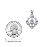 Claddagh with Peace Silver Pendant TPD7025 - Jewelry