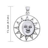 Sun Moon Sterling Silver Pendant by Courtney Davis TPD967