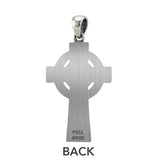 Extra Large Celtic Cross Sterling Silver Pendant TPD-XXX1