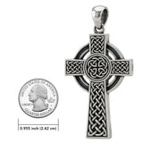 Extra Large Celtic Cross Sterling Silver Pendant TPD-XXX1