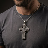 Extra Large Celtic Cross Sterling Silver Pendant TPD-XXX1
